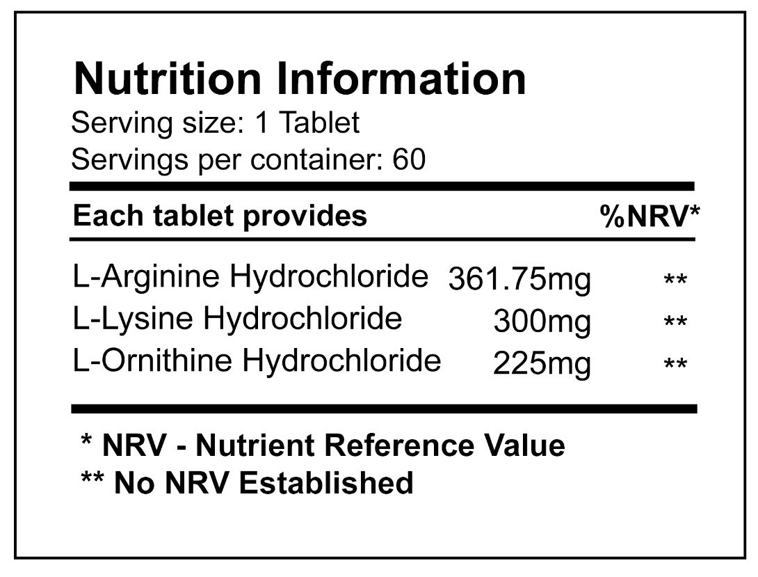 Premium L-Arginine L-Ornithine L-lysine.For Muscle   Growth, Vascularity & Energy. -Powerful Tri-Amino   Complex, for Top weightlifters, athletes, Workouts,   runners,